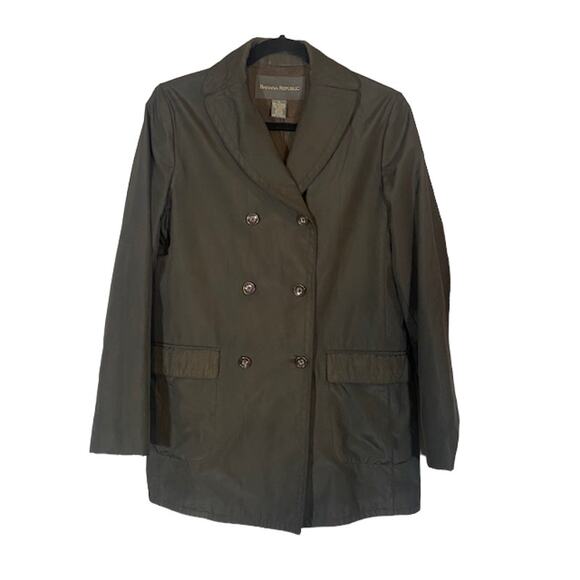 Banana Republic Brown Light Weight Button Front Jacket Women SZ S - Picture 7 of 8